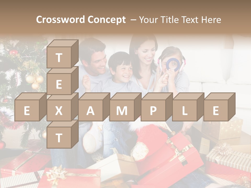 Happy Family Christmas PowerPoint Template