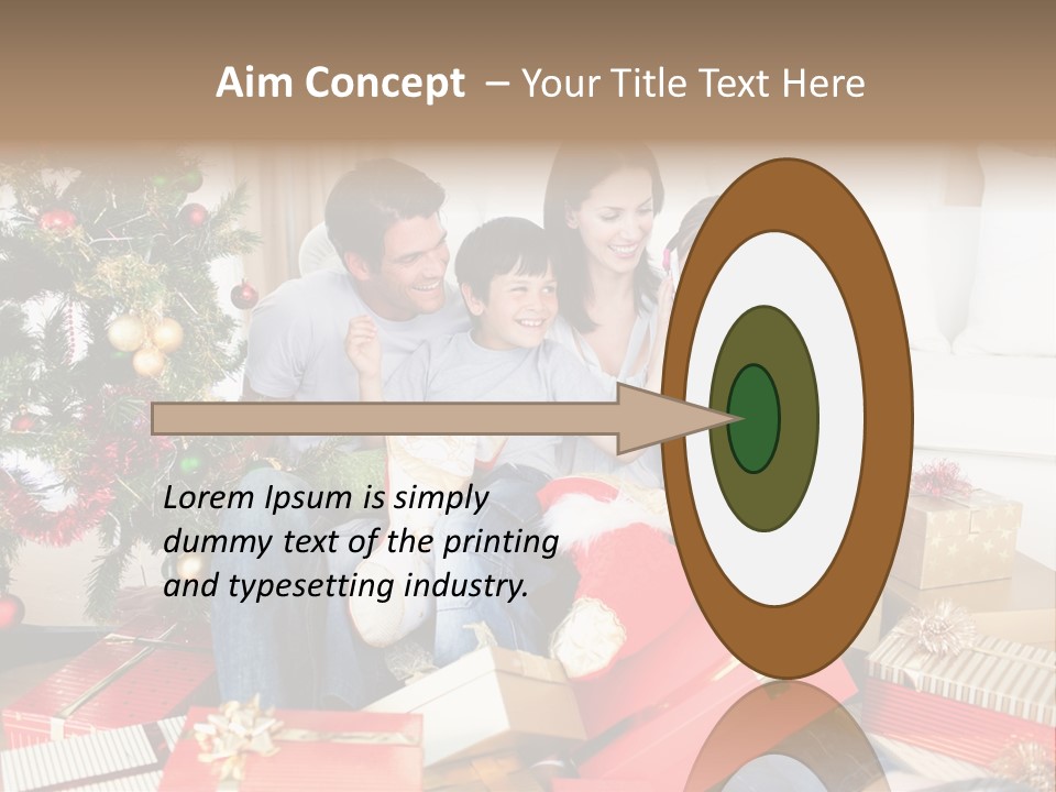 Happy Family Christmas PowerPoint Template