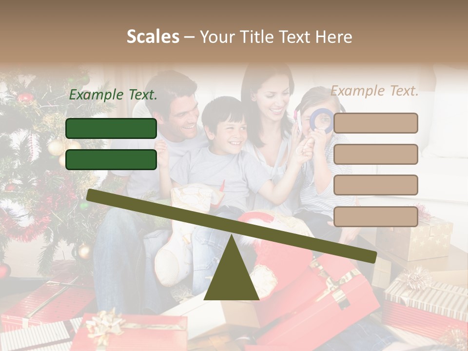 Happy Family Christmas PowerPoint Template