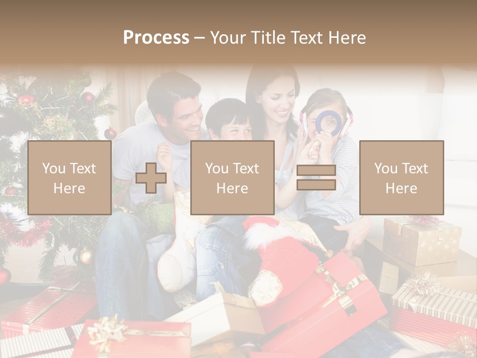 Happy Family Christmas PowerPoint Template