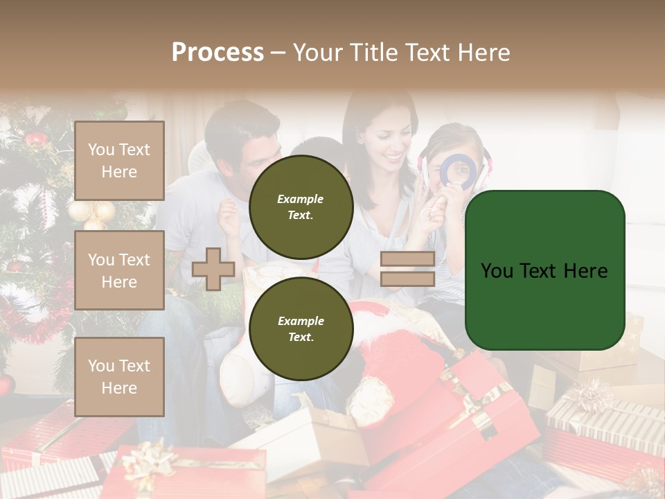 Happy Family Christmas PowerPoint Template
