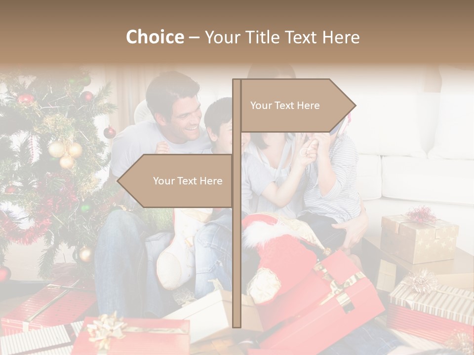 Happy Family Christmas PowerPoint Template