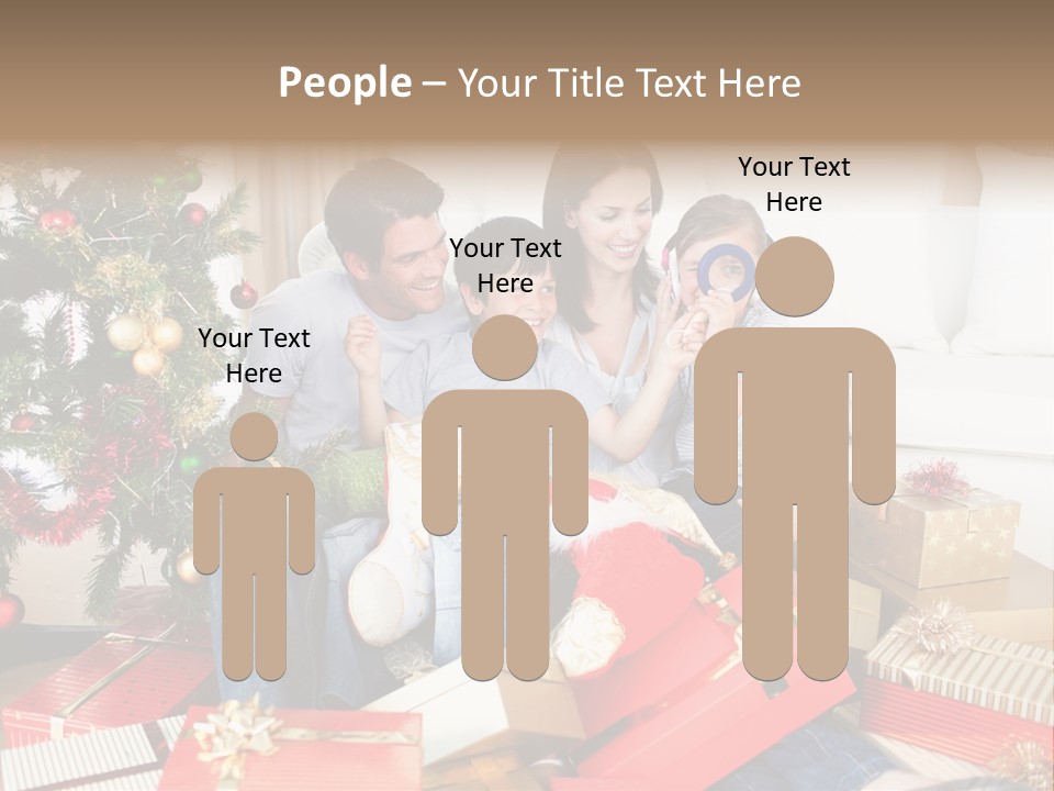 Happy Family Christmas PowerPoint Template