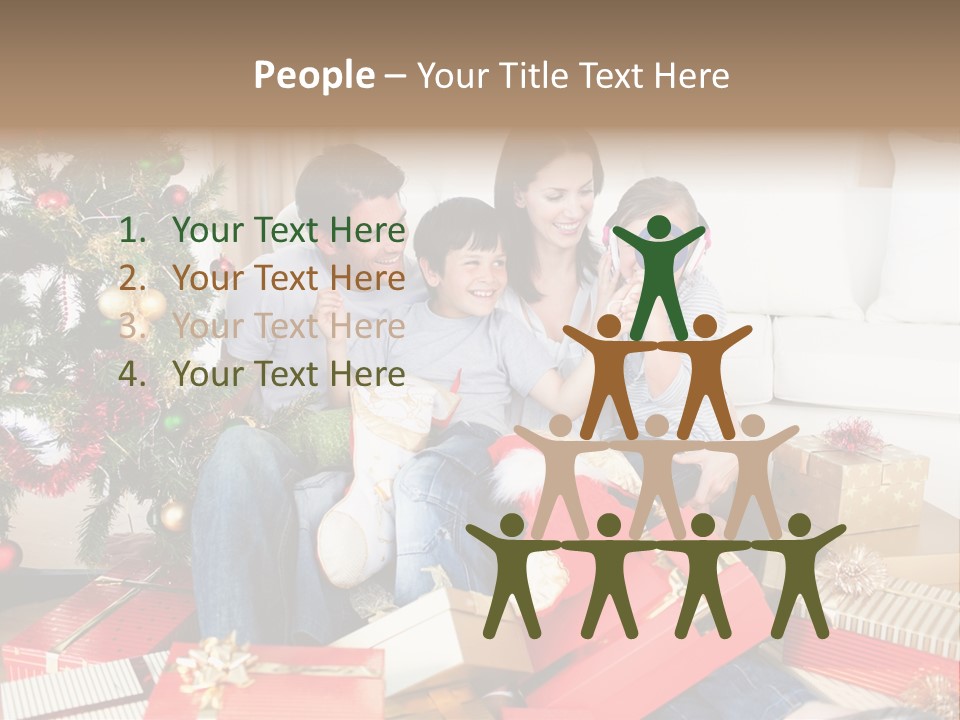 Happy Family Christmas PowerPoint Template