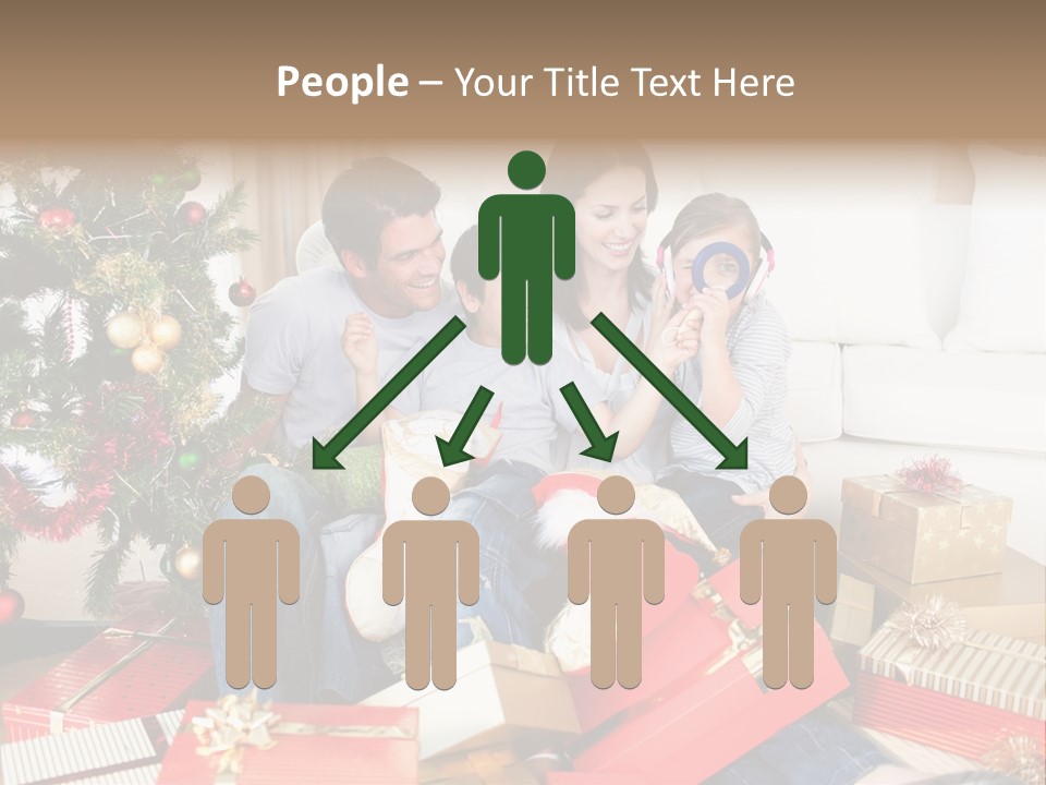 Happy Family Christmas PowerPoint Template