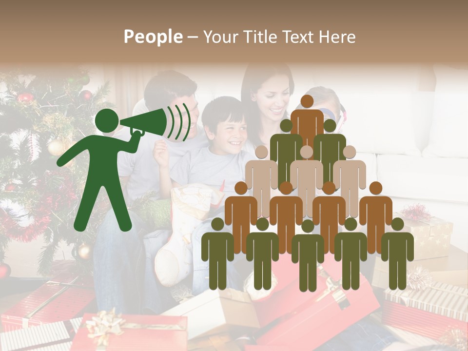Happy Family Christmas PowerPoint Template