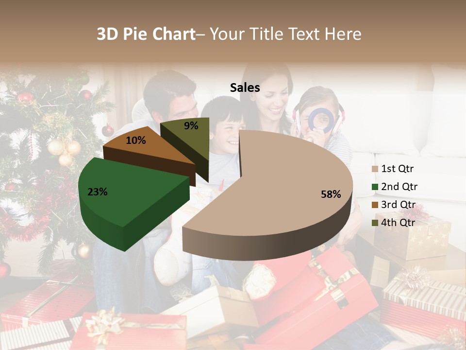 Happy Family Christmas PowerPoint Template