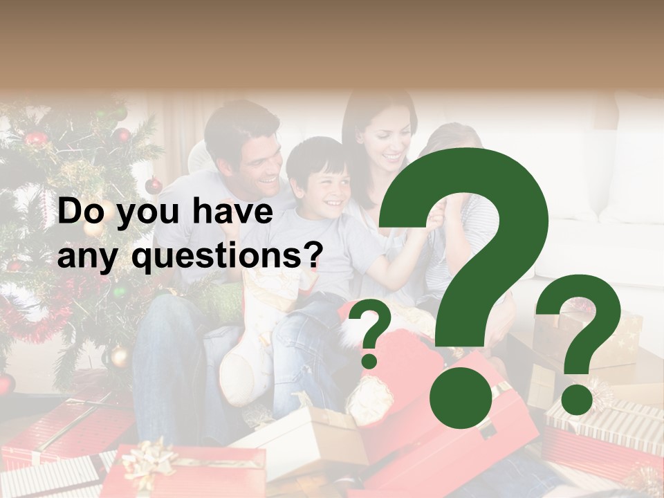 Happy Family Christmas PowerPoint Template