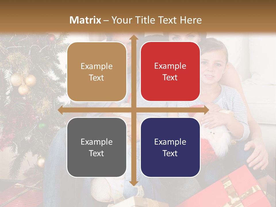 Family At Christmas PowerPoint Template