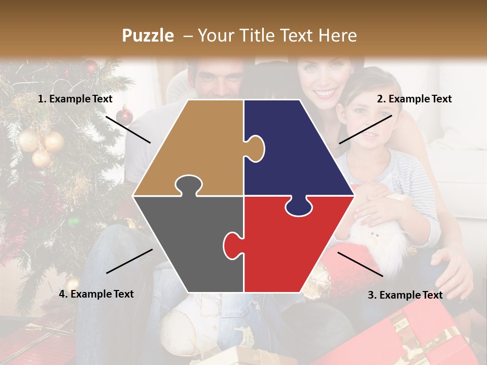 Family At Christmas PowerPoint Template