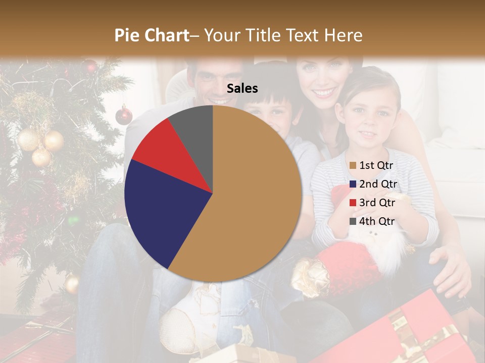 Family At Christmas PowerPoint Template