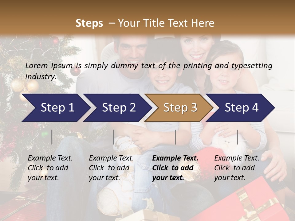 Family At Christmas PowerPoint Template