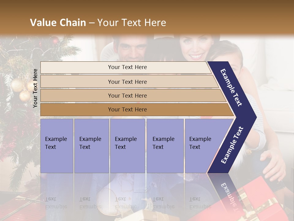 Family At Christmas PowerPoint Template