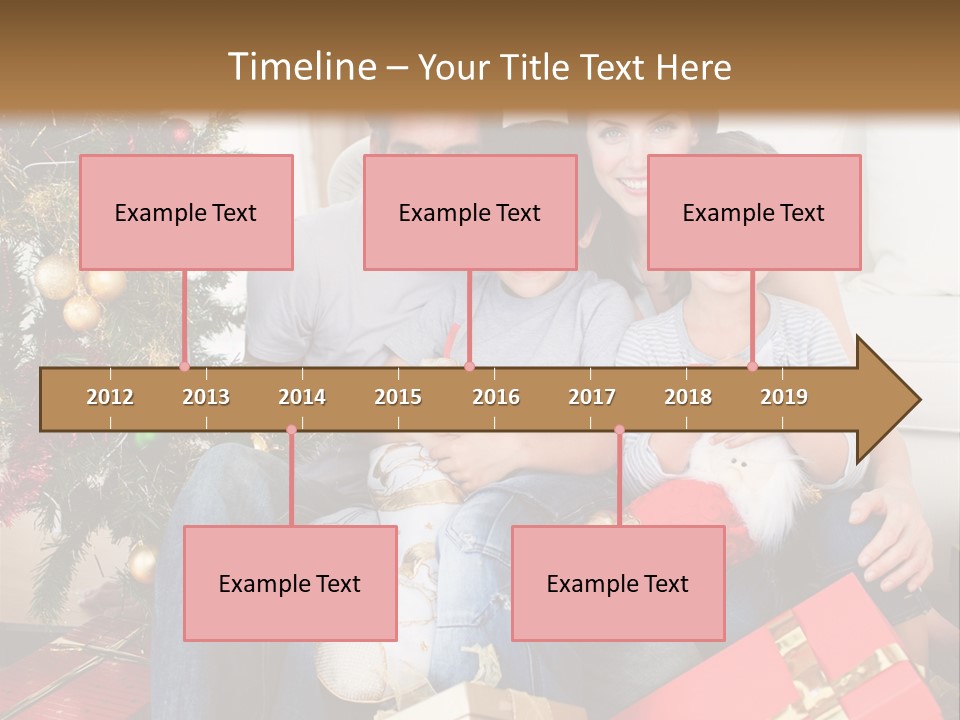 Family At Christmas PowerPoint Template