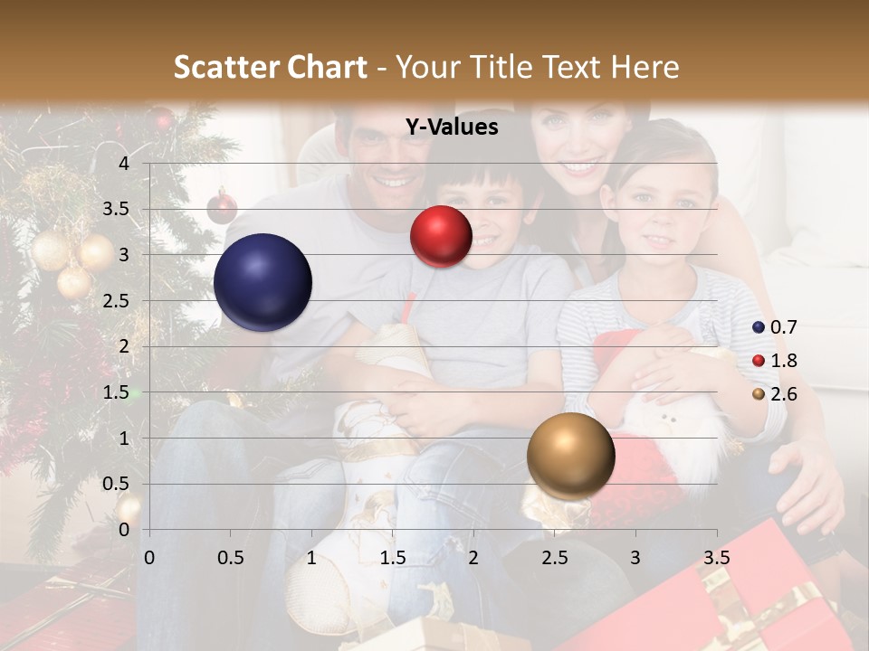 Family At Christmas PowerPoint Template