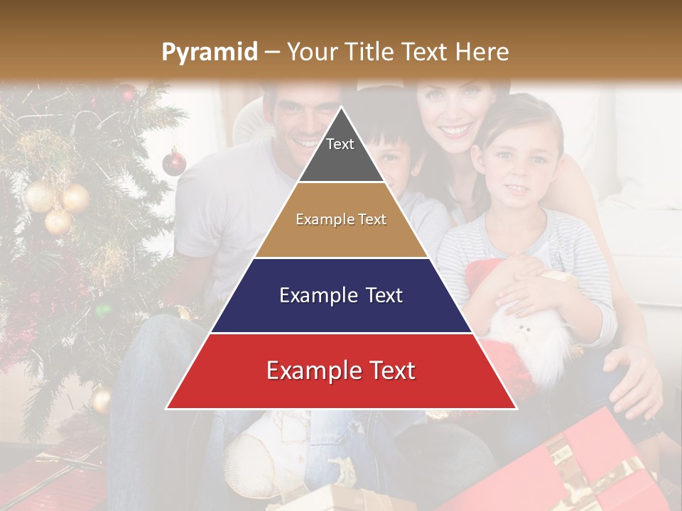 Family At Christmas PowerPoint Template