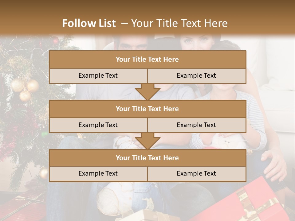 Family At Christmas PowerPoint Template