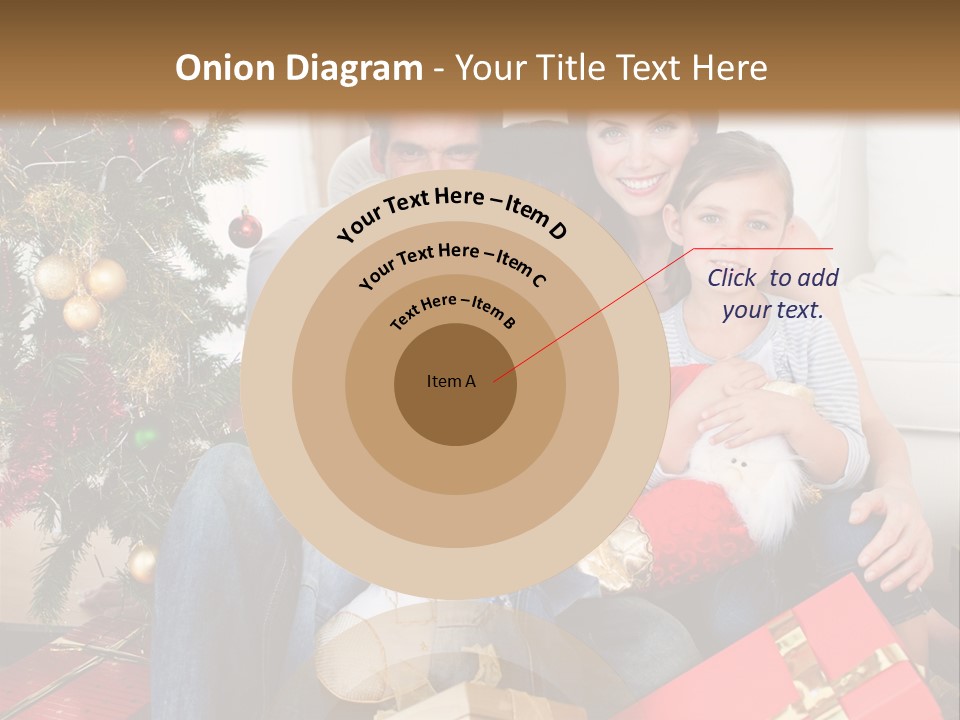 Family At Christmas PowerPoint Template