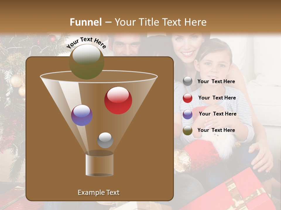 Family At Christmas PowerPoint Template