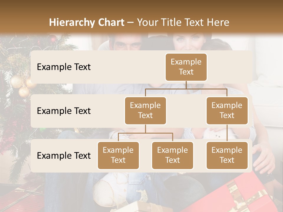 Family At Christmas PowerPoint Template