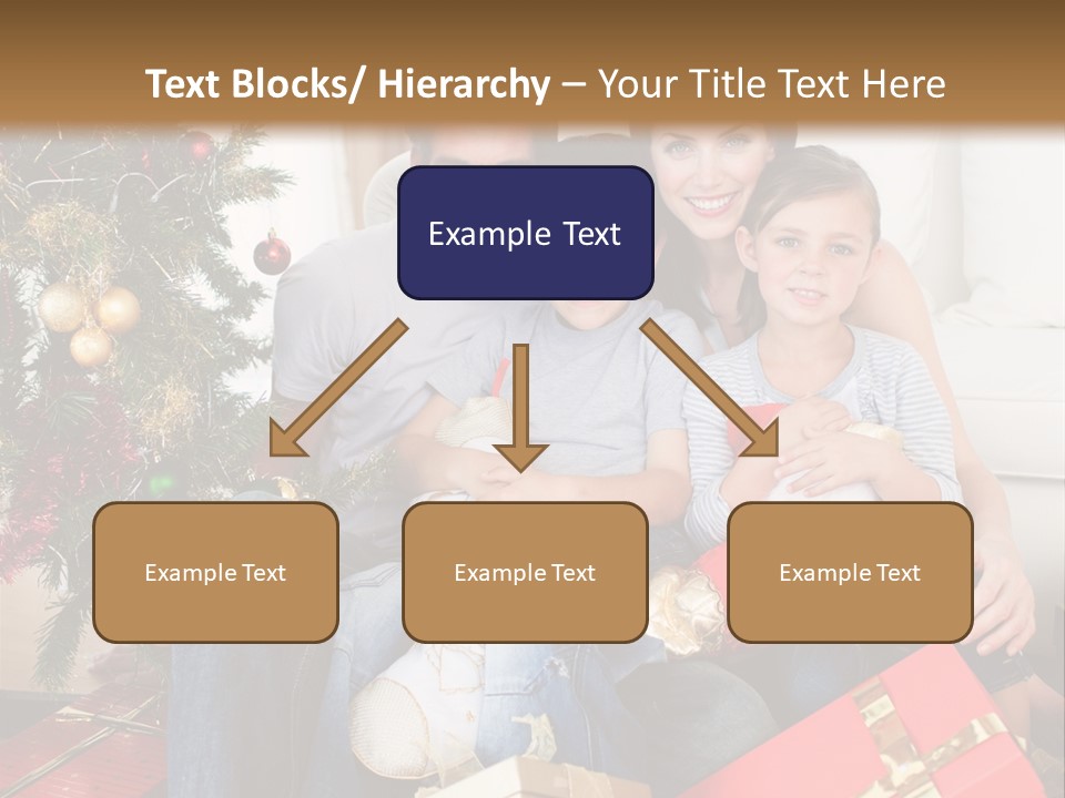 Family At Christmas PowerPoint Template