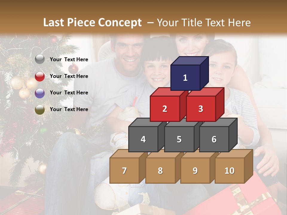 Family At Christmas PowerPoint Template
