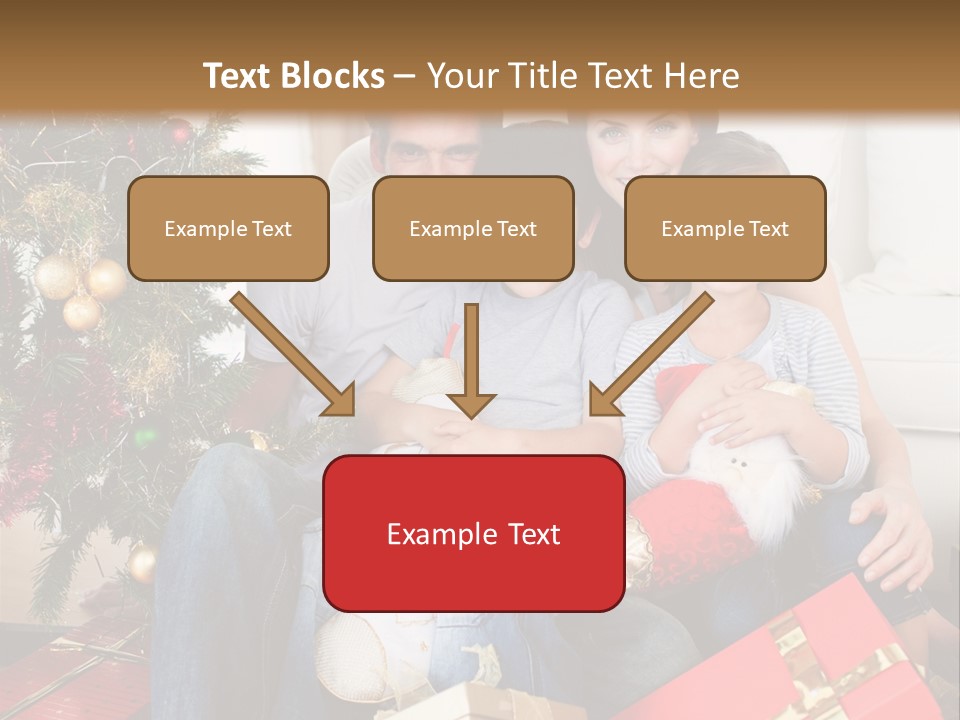 Family At Christmas PowerPoint Template