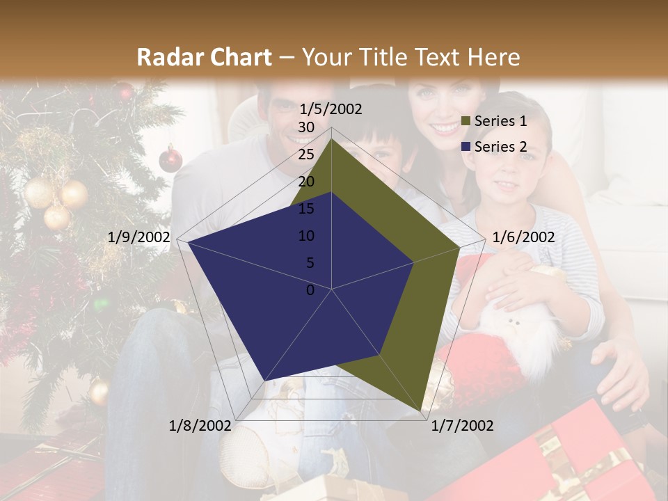 Family At Christmas PowerPoint Template