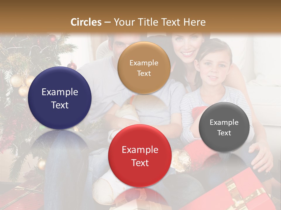 Family At Christmas PowerPoint Template