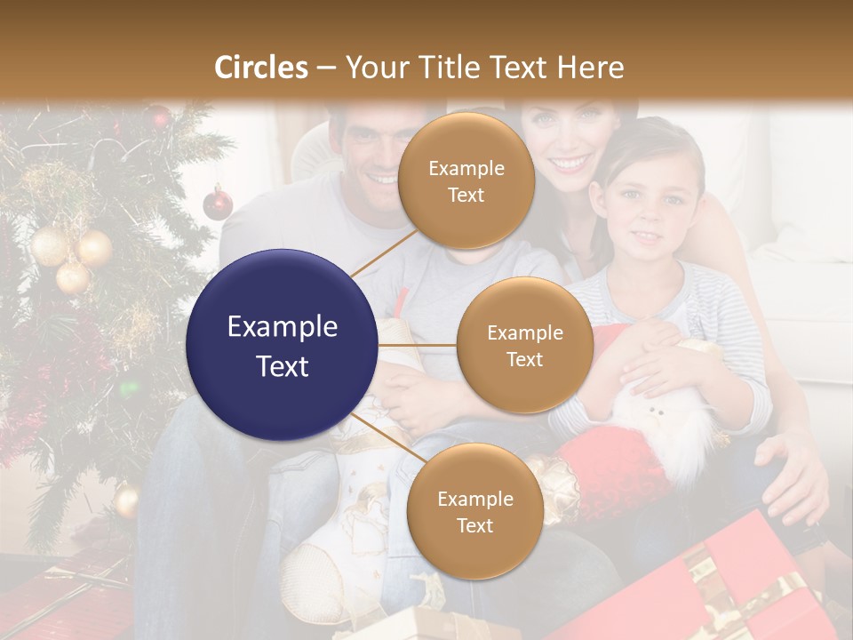 Family At Christmas PowerPoint Template