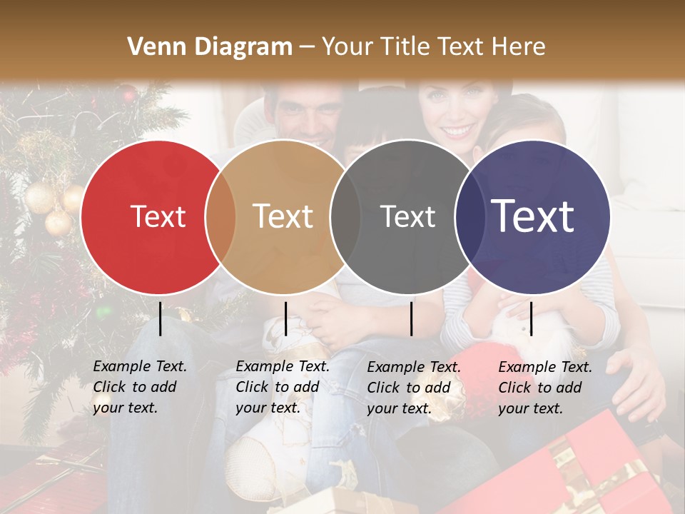 Family At Christmas PowerPoint Template