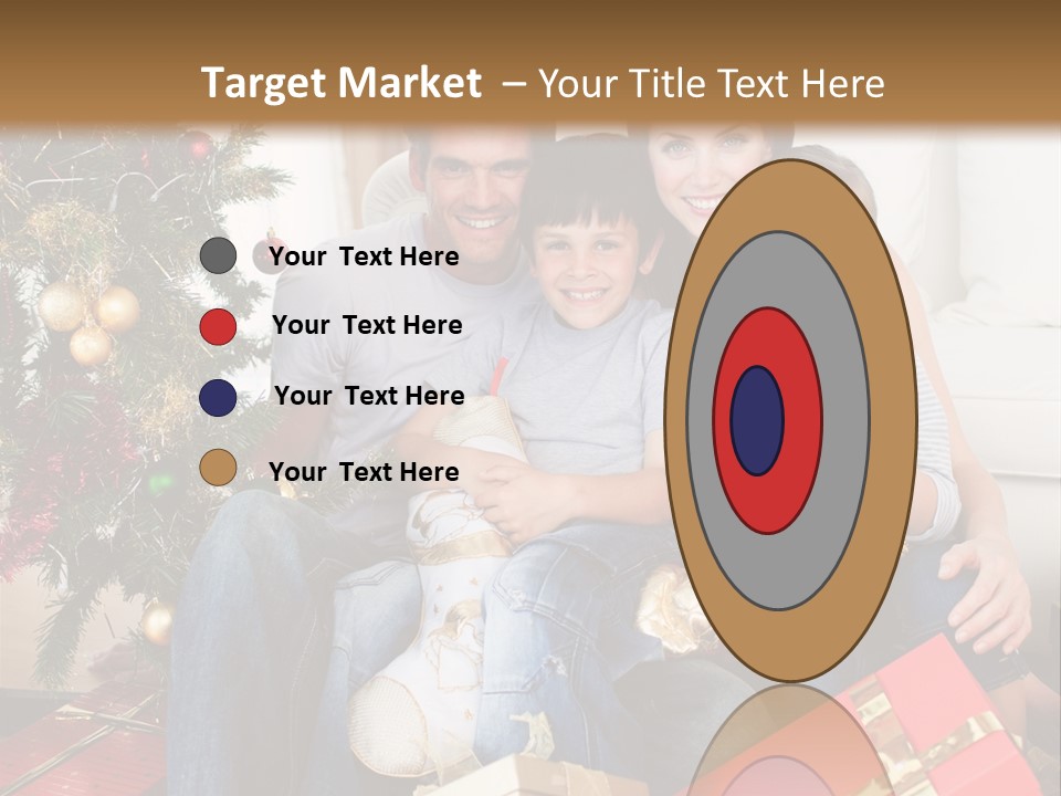 Family At Christmas PowerPoint Template