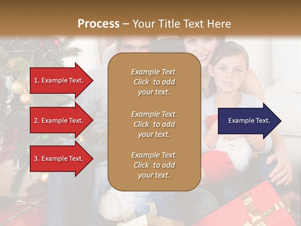 Family At Christmas PowerPoint Template