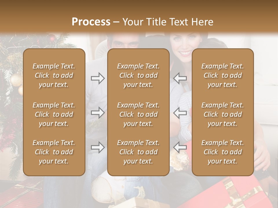 Family At Christmas PowerPoint Template