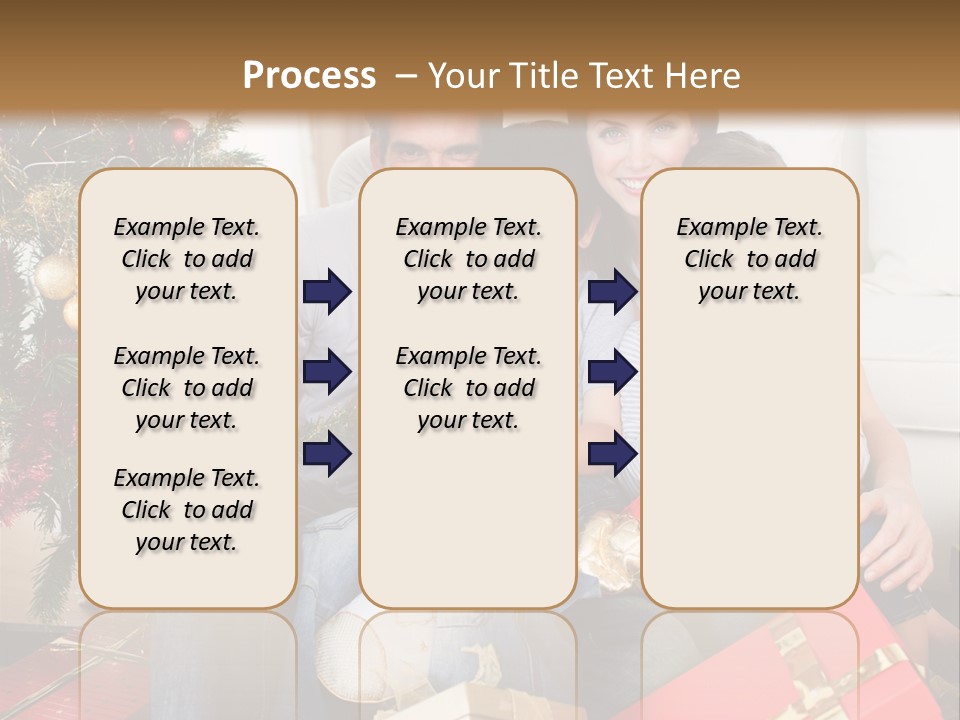 Family At Christmas PowerPoint Template