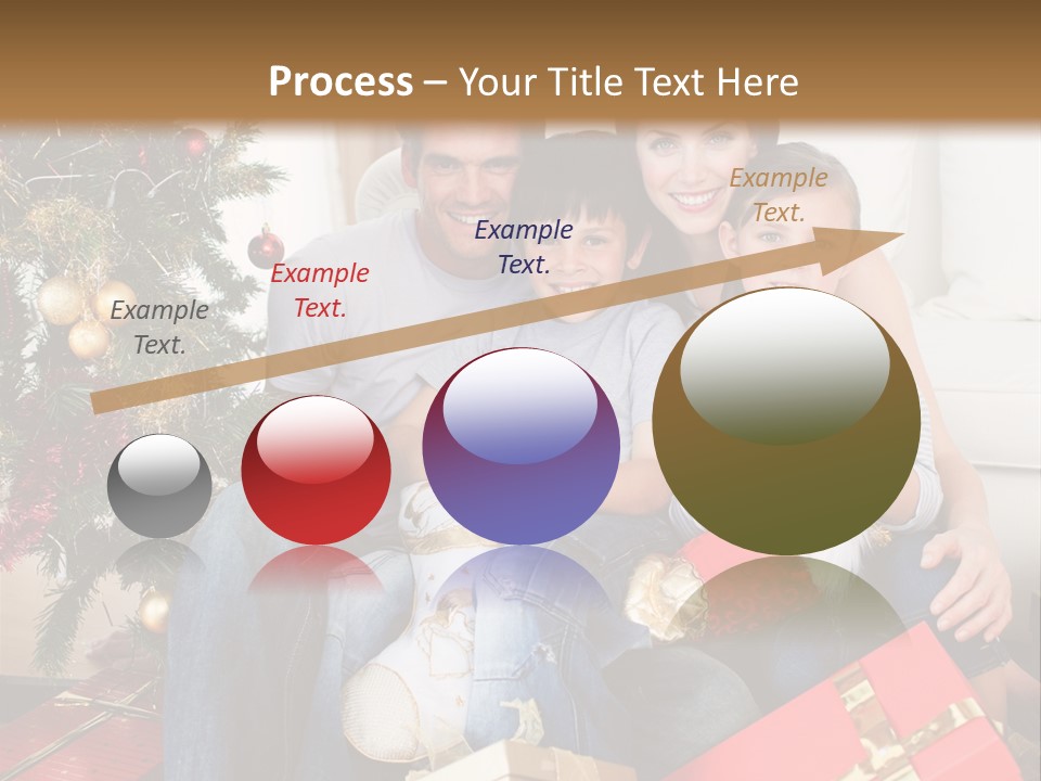 Family At Christmas PowerPoint Template