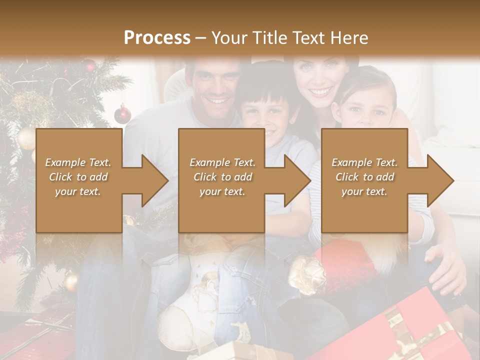 Family At Christmas PowerPoint Template