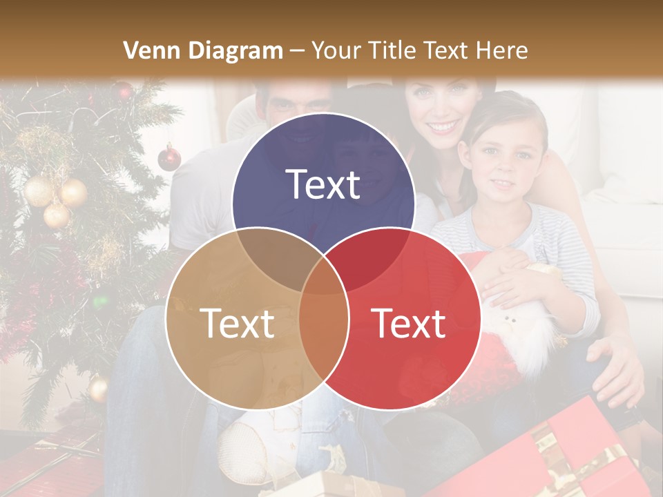 Family At Christmas PowerPoint Template