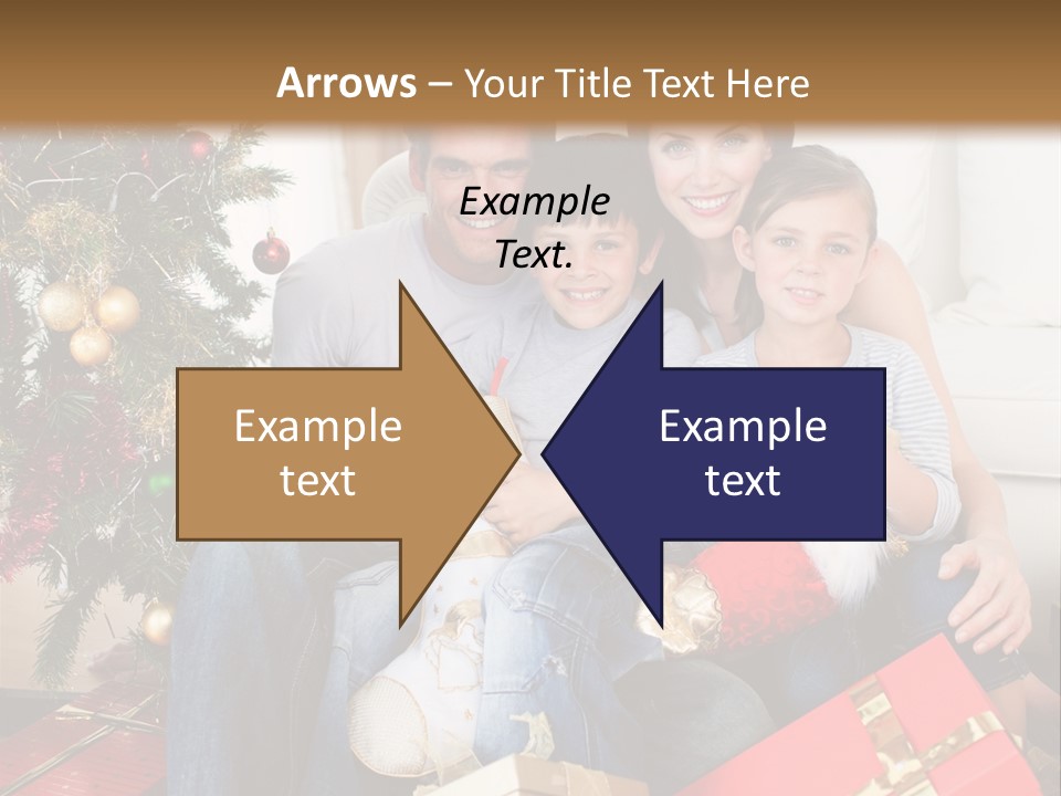 Family At Christmas PowerPoint Template