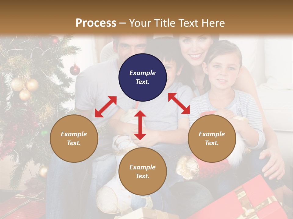 Family At Christmas PowerPoint Template