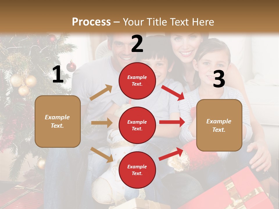 Family At Christmas PowerPoint Template