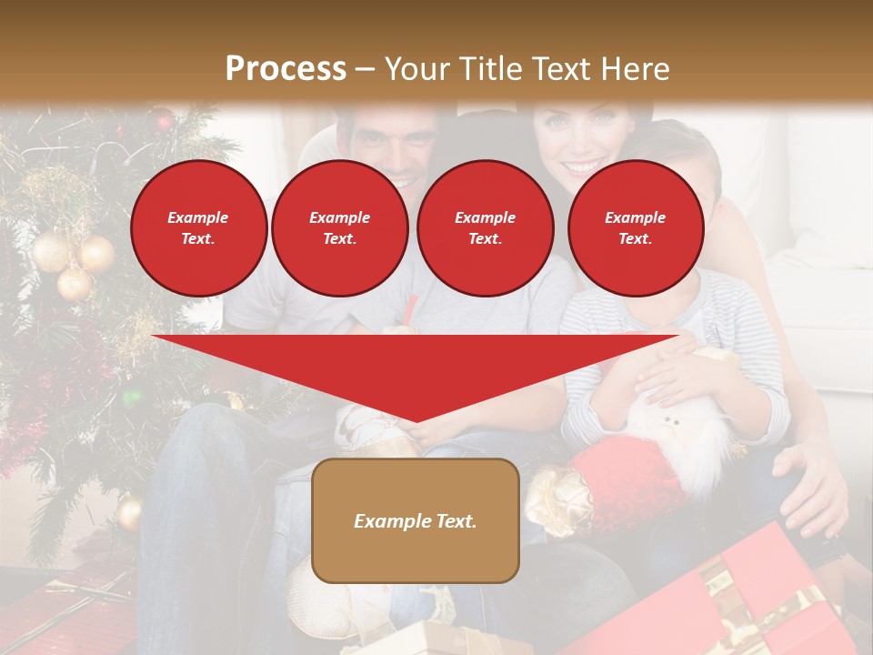 Family At Christmas PowerPoint Template