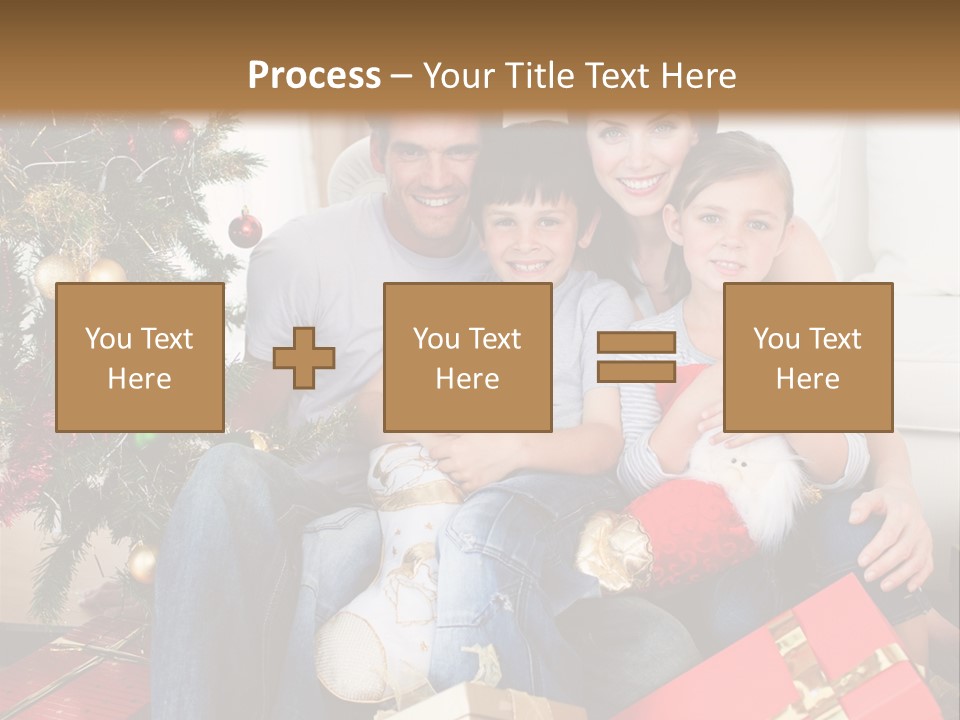 Family At Christmas PowerPoint Template