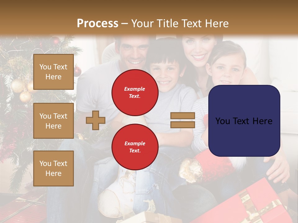 Family At Christmas PowerPoint Template