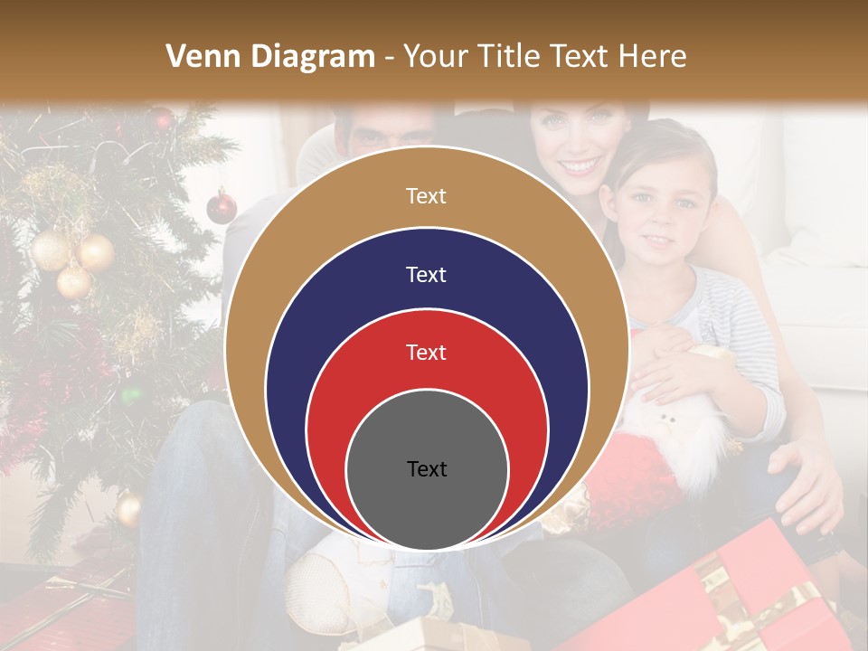 Family At Christmas PowerPoint Template