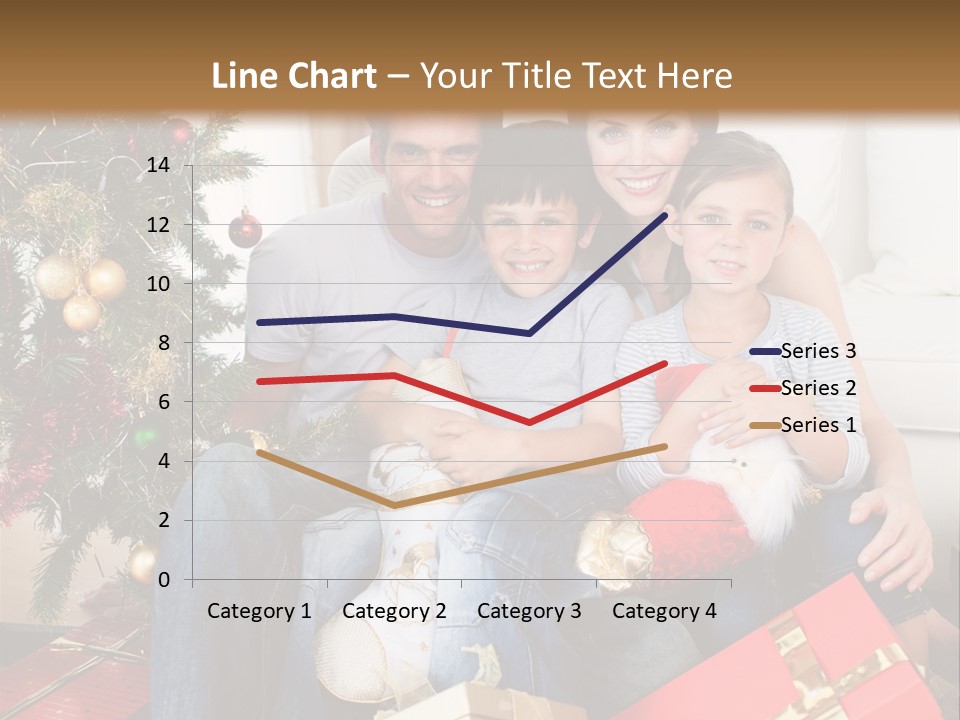 Family At Christmas PowerPoint Template