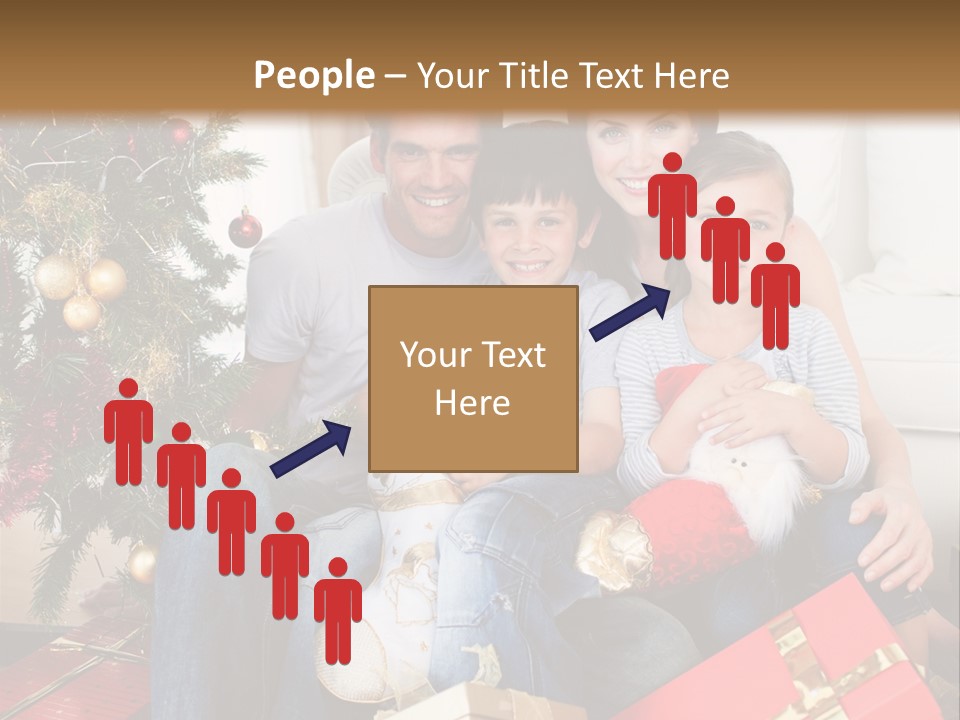 Family At Christmas PowerPoint Template