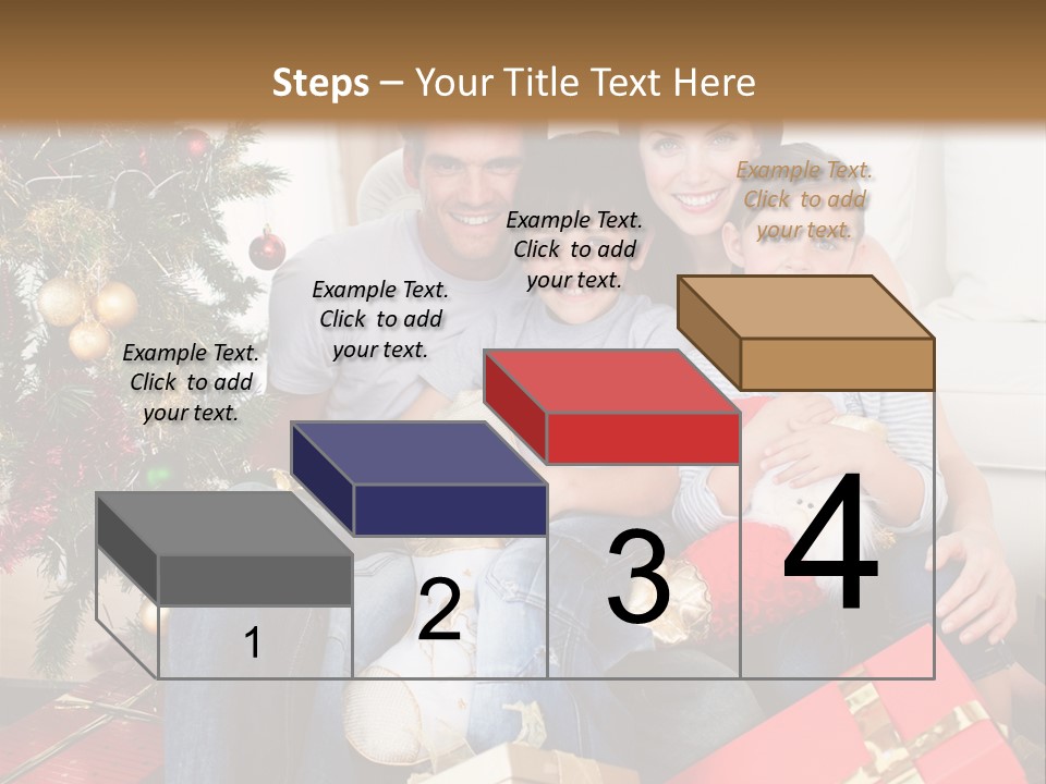 Family At Christmas PowerPoint Template