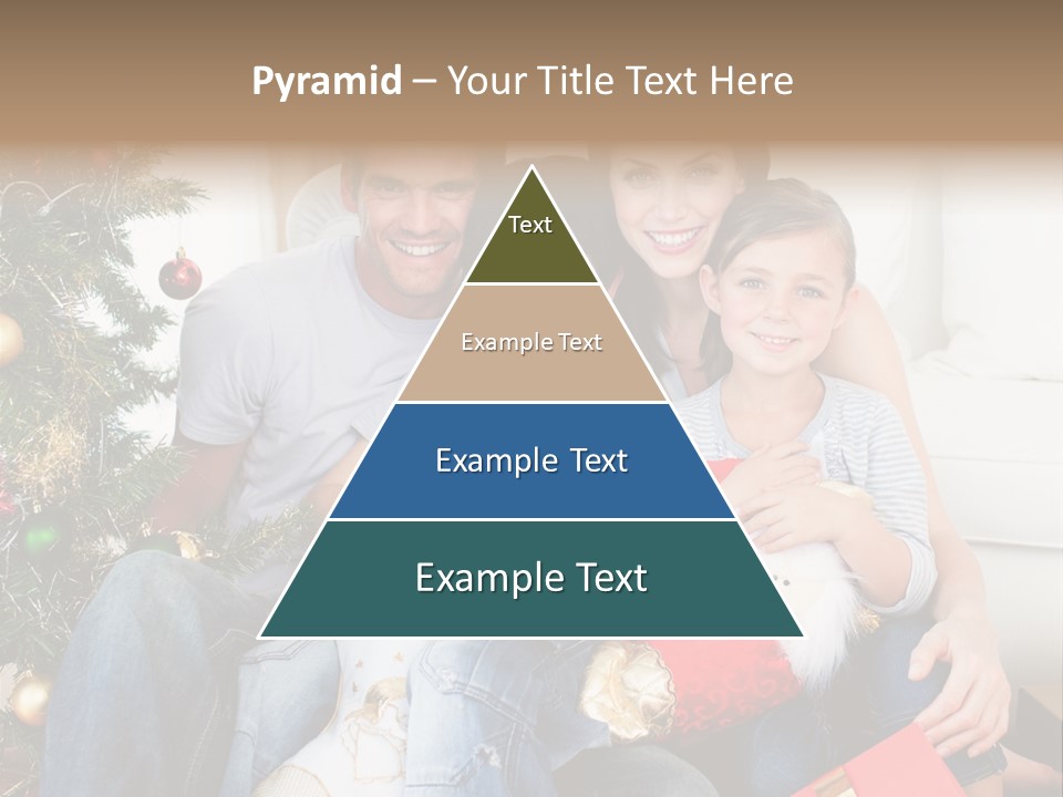 Family At Christmas Time PowerPoint Template