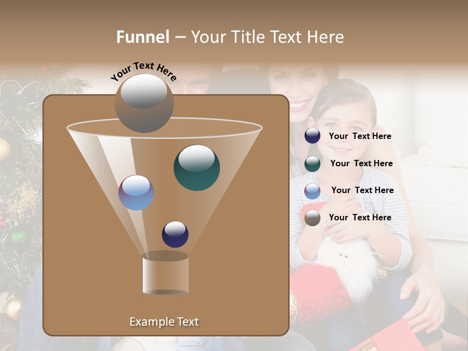 Family At Christmas Time PowerPoint Template